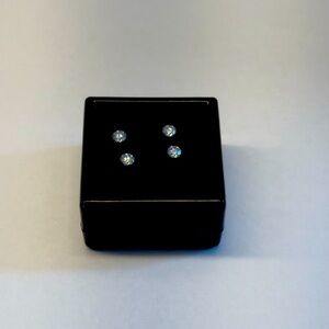 Loose Moissanite Stones (4) - Round Cut, 3mm, DEF Color, High Sparkle